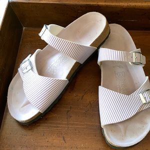 Birki’s striped sandals…mint condition!